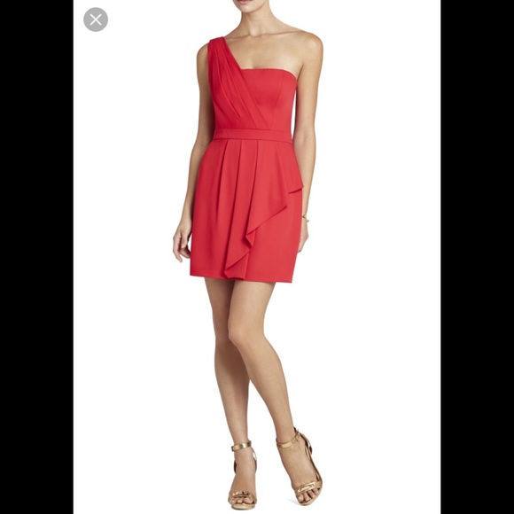 BCBGeneration One Shoulder Ruffle Dress
